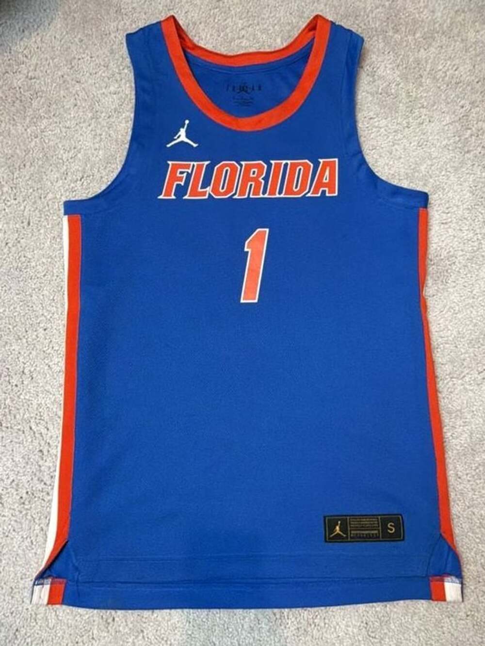 Jordan Brand Florida Gators #1 Walter Clayton Jr. Basketball Jersey Royal Size S